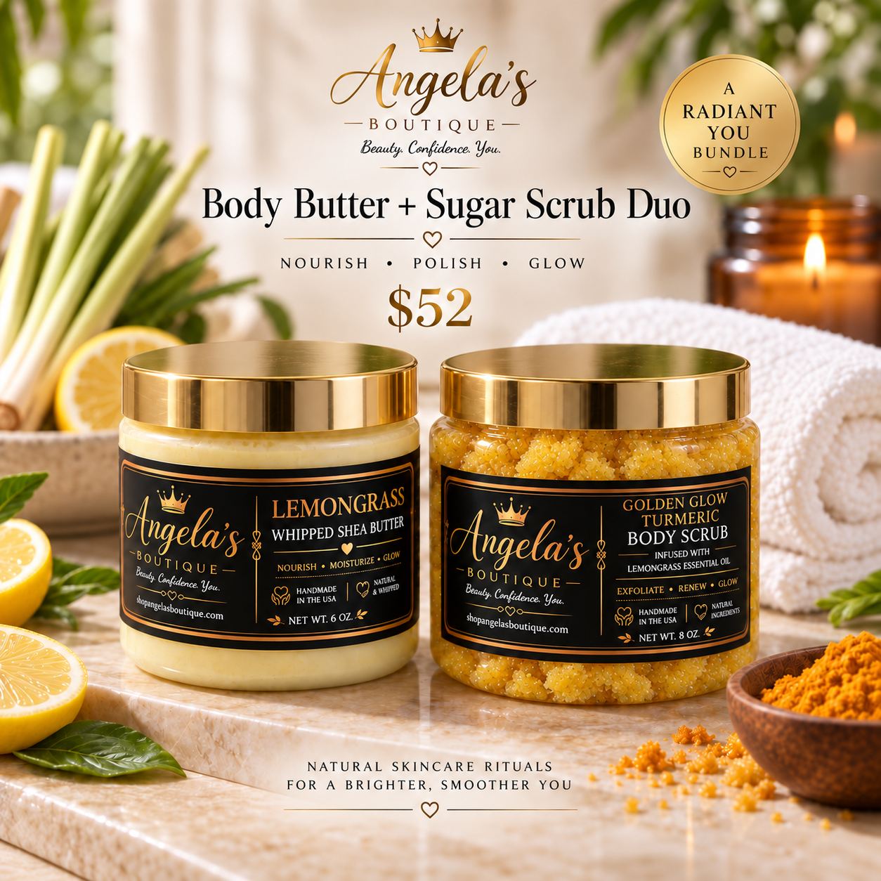 Body Butter and Body Scrub Duo