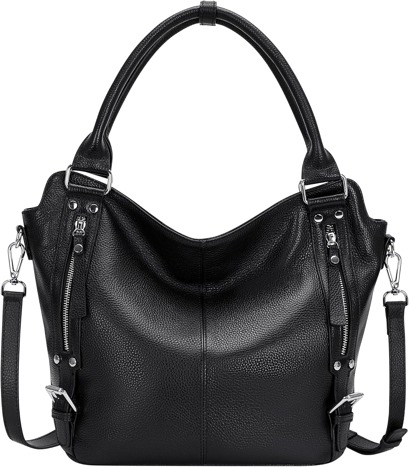 Genuine Leather Handbags for Women Hobo Shoulder Bags Ladies Tote Bag